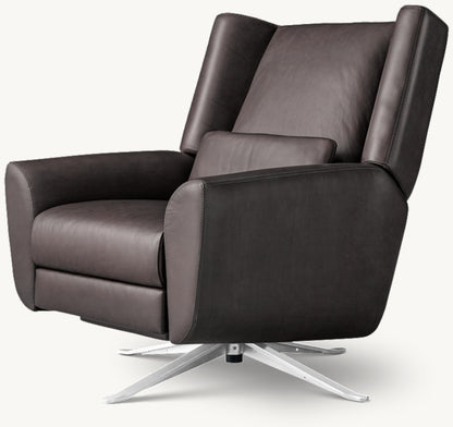 Luke Leather Swivel Recliner