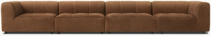 Burano Modular Leather Corner Chair 3-Piece Sofa