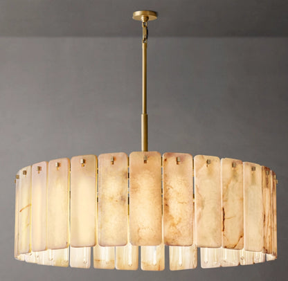 Calamette Onyx Round Chandelier 48"
