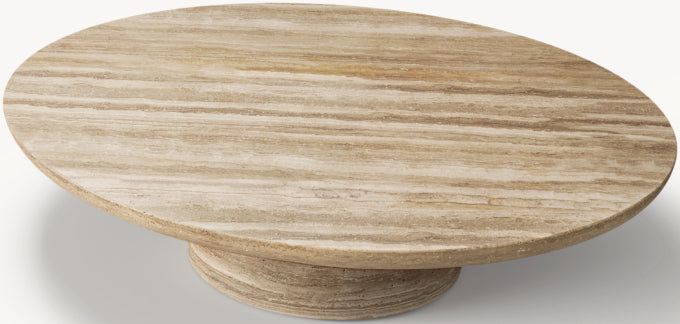 Cupola Carved Round Coffee Table