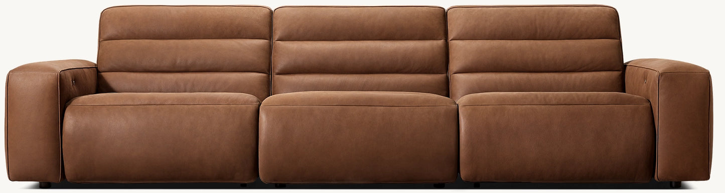 Chelsea Recliner Modular Leather 3-Piece Sofa