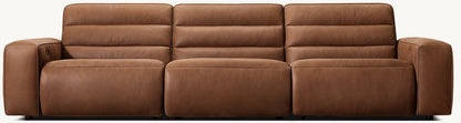 Chelsea Recliner Modular Leather 3-Piece Sofa