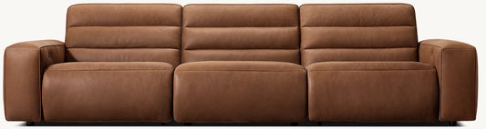 Chelsea Recliner Modular Leather 3-Piece Sofa