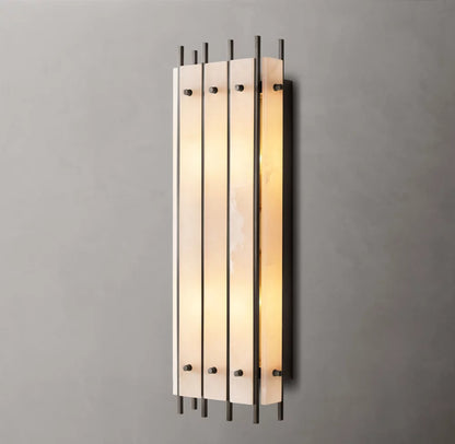 San Marco Alabaster Grand Rectangular Sconce