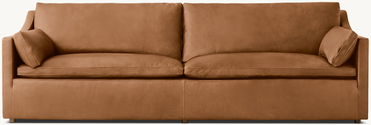 Cloud Leather Slope Arm Sofa