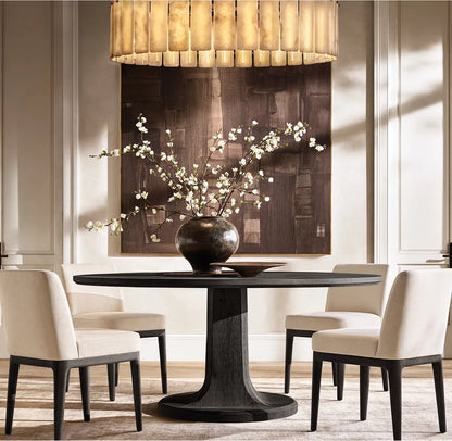 Calamette Onyx Round Chandelier 60"