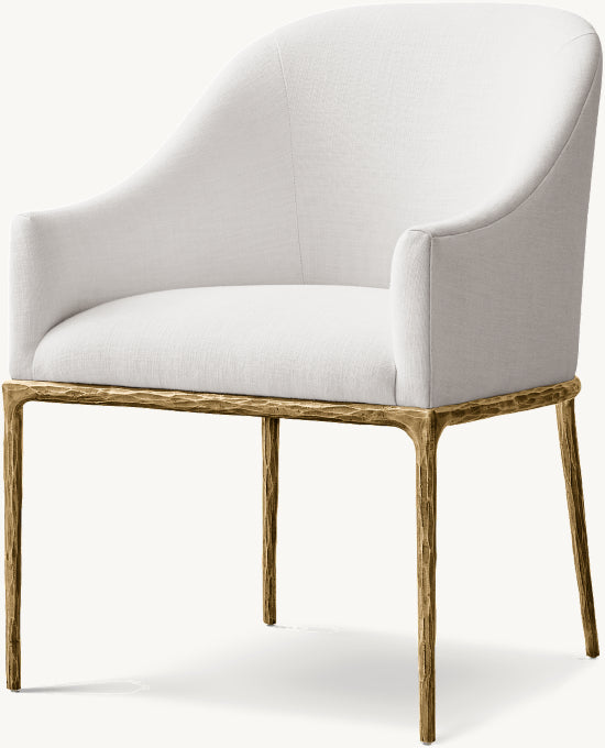 Thaddeus Slope Fabric Dining Armchair