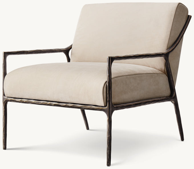 Thaddeus Slope Arm Leather Chair