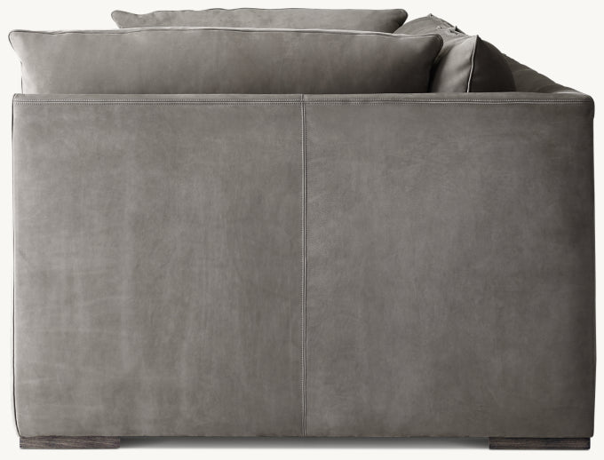 Costera Leather 2-Cushion Sofa
