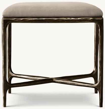 Thaddeus Leather Stool