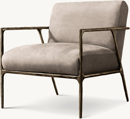 Thaddeus Track Arm Leather Chair