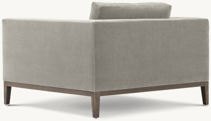 Italia Taper Arm Chair - Oak Base