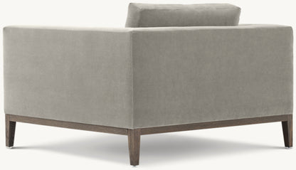 Italia Taper Arm Chair - Oak Base