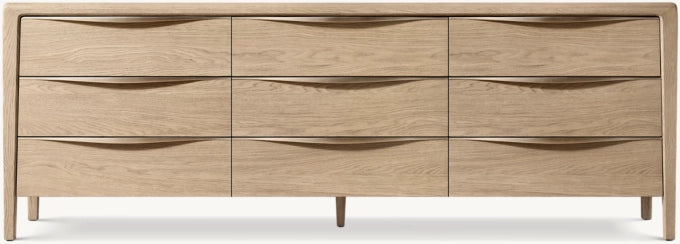 Gael Oak 9-Drawer Dresser