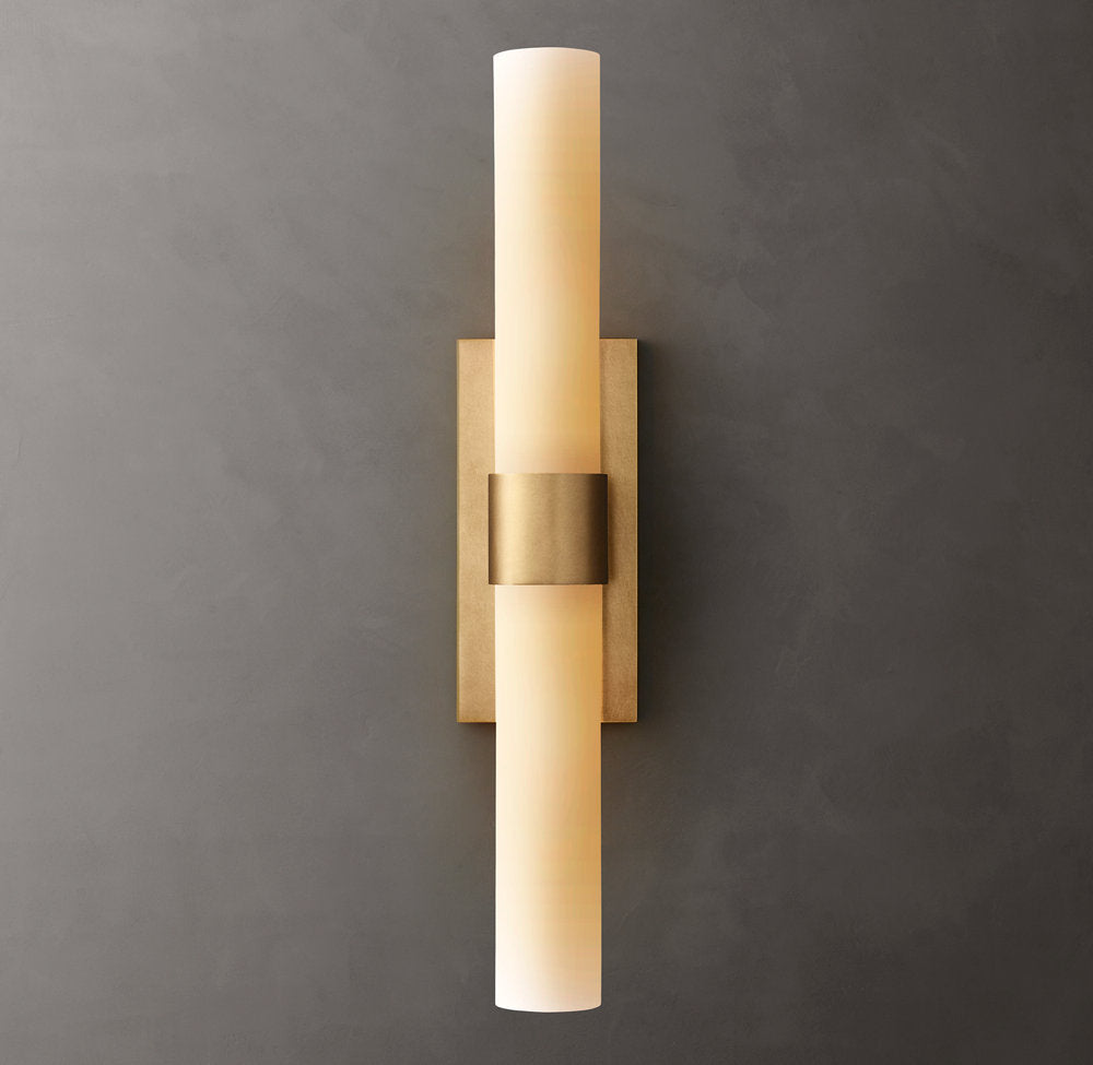 Ravelle Milk Glass Linear Sconce