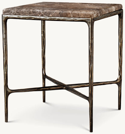 Thaddeus Marble Square Bedside Table