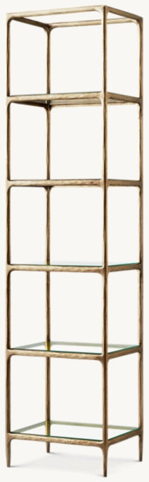 Thaddeus Narrow Glass Shelving