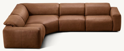 Blake Recliner Modular Leather 4-Piece L-Sectional