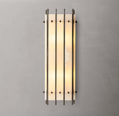 San Marco Alabaster Grand Rectangular Sconce