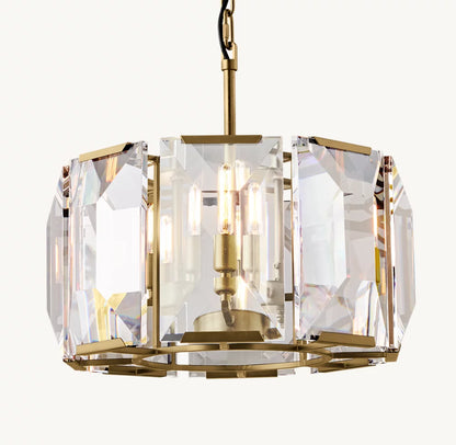 Harlow Crystal Round Chandelier 19"