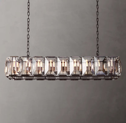 Harlow Crystal Rectangular Chandelier 62"