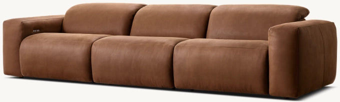 Blake Recliner Modular Leather 3-Piece Sofa