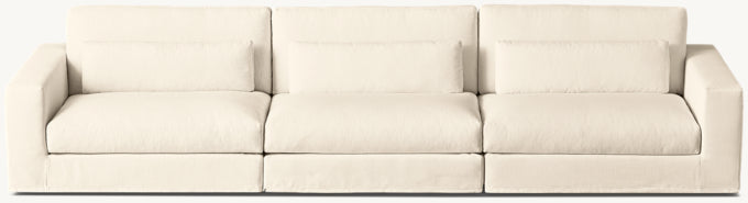 Lugano Slipcovered Modular 3-Piece Sofa