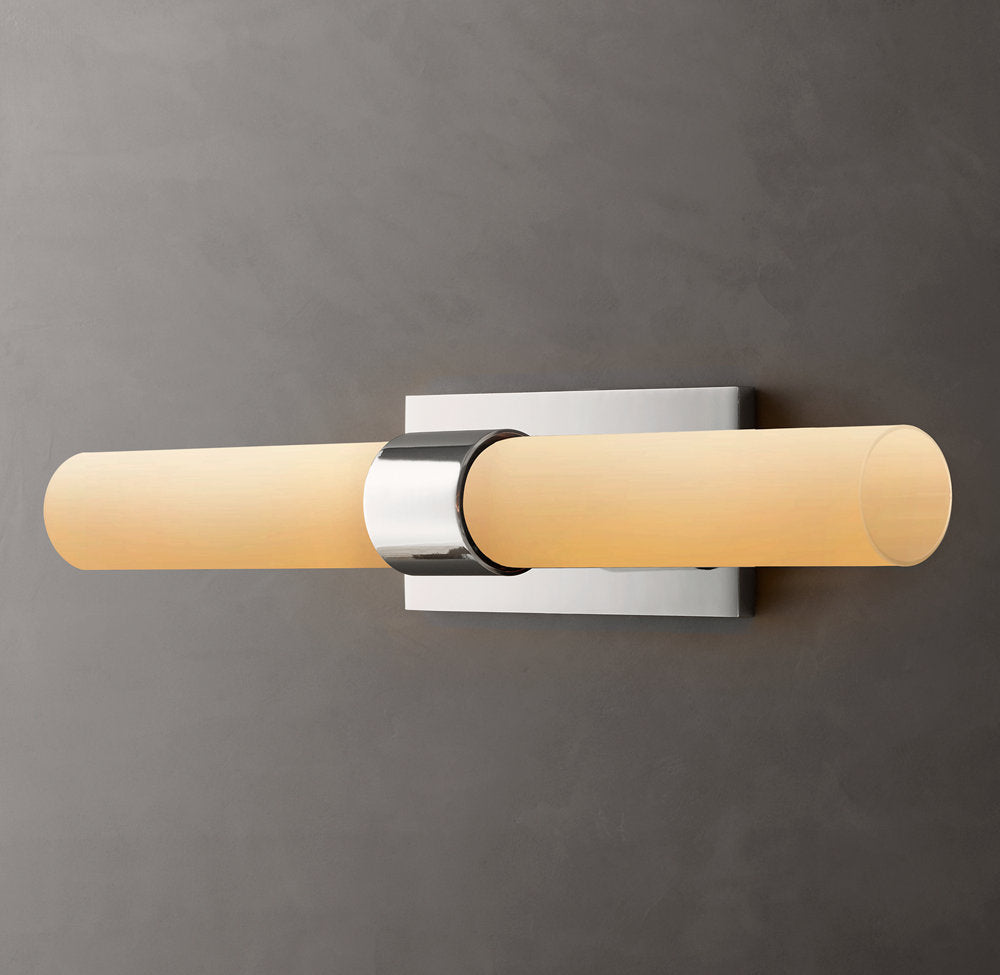 Ravelle Milk Glass Linear Sconce