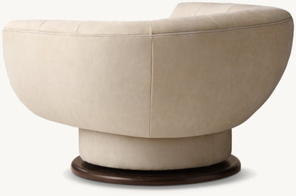 Taite Leather Swivel Chair
