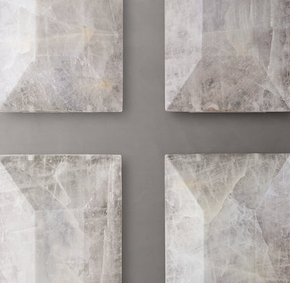 Harlow Calcite Rectangular Chandelier 74"