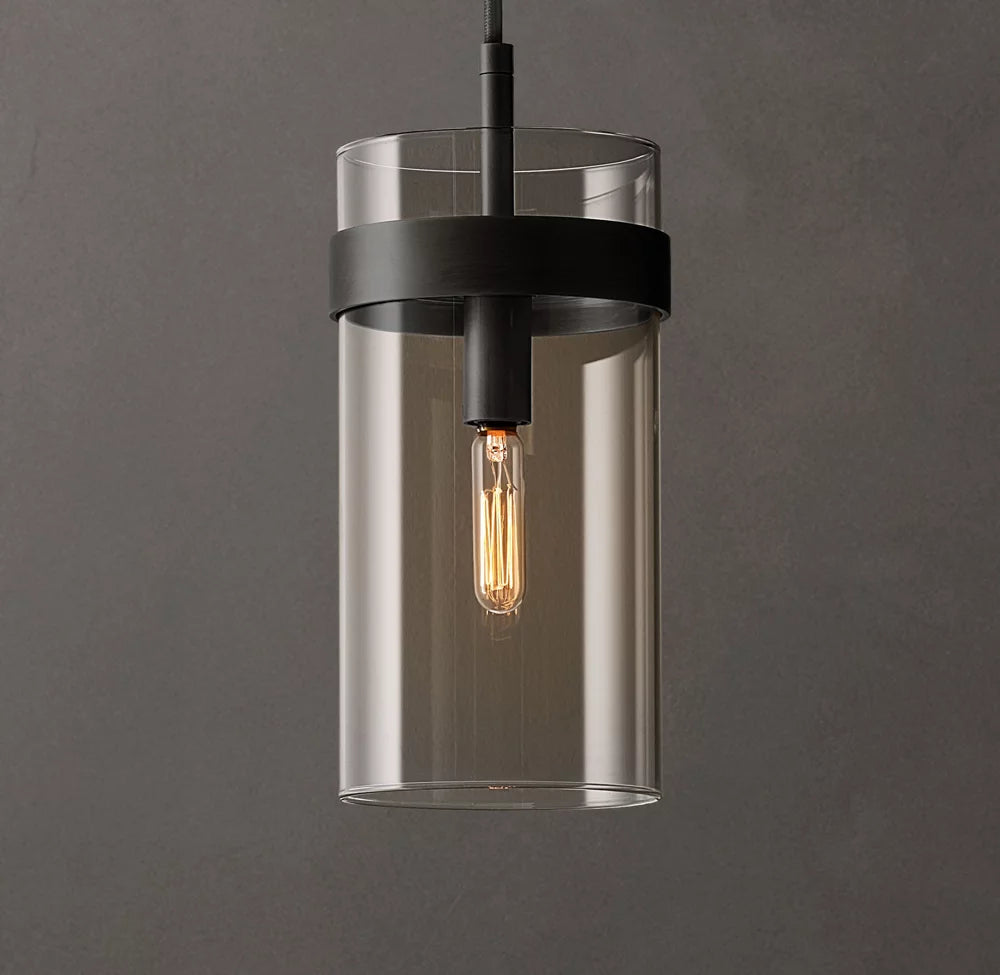 Ravelle Clear Glass Pendant 5"