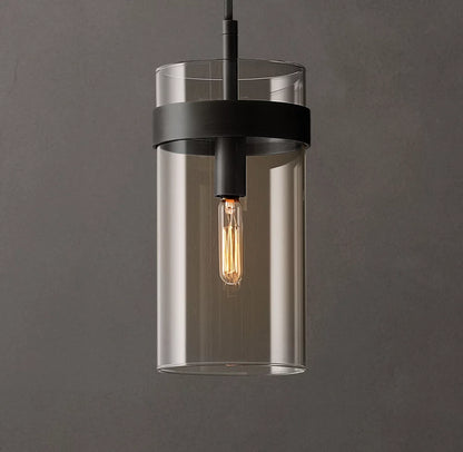 Ravelle Clear Glass Pendant 5"