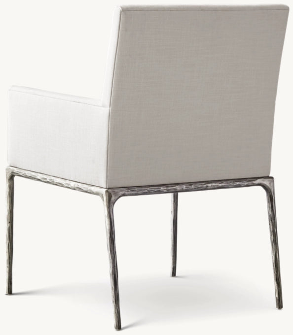 Thaddeus Track Fabric Dining Armchair
