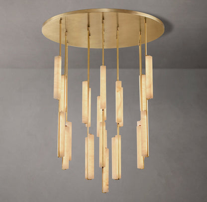 Audubon Alabaster Round Chandelier 56"