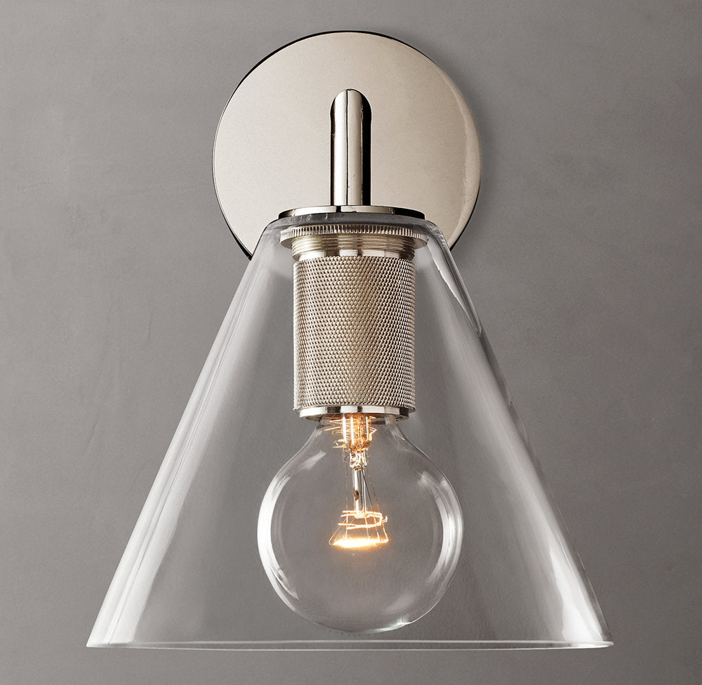 Utilitaire Funnel Shade Sconce