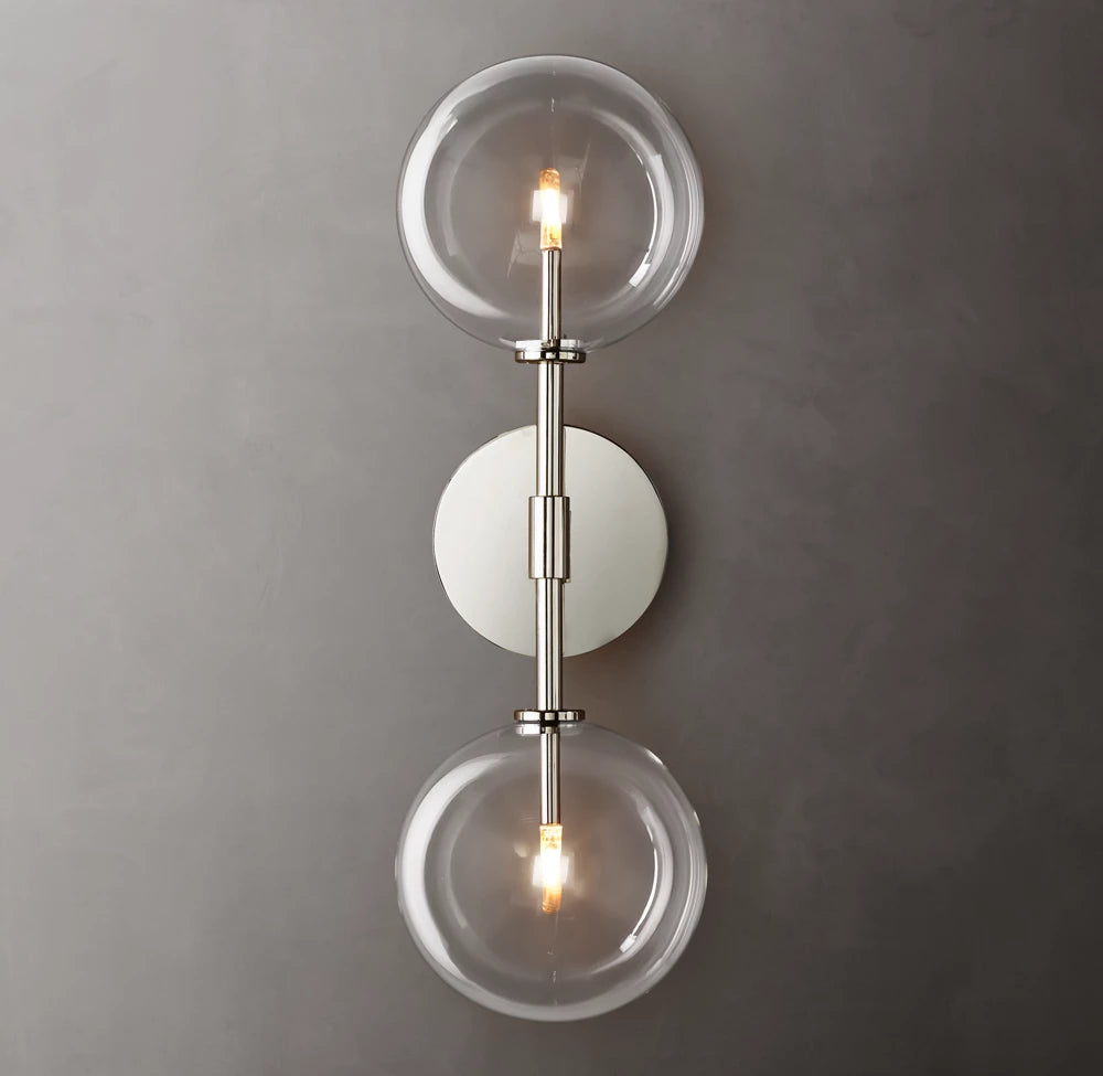 Glass Globe Linear Sconce