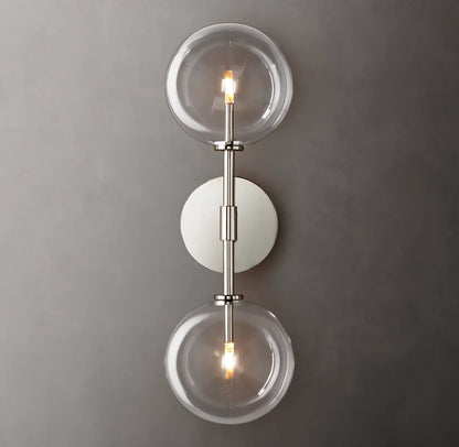 Glass Globe Linear Sconce