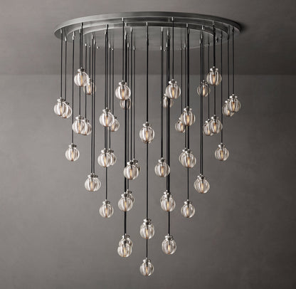 Pearl Round Chandelier 60"