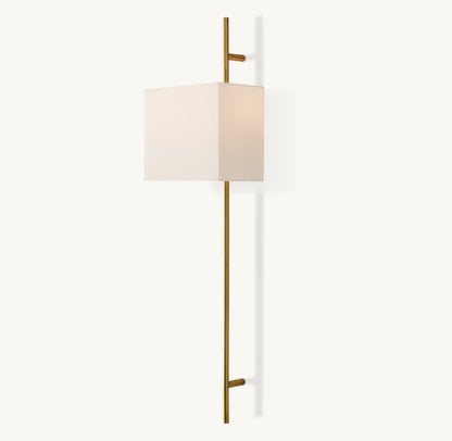 Vela Octagonal Bar Sconce - Rectangular Shade