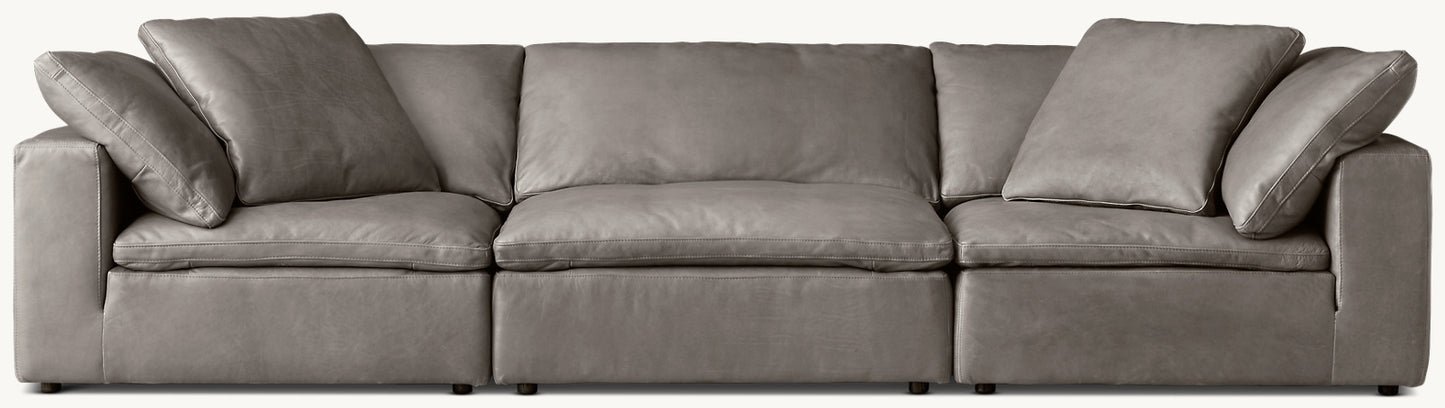 Cloud Modular Leather 3-Piece Sofa