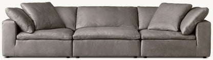 Cloud Modular Leather 3-Piece Sofa