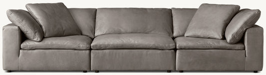 Cloud Modular Leather 3-Piece Sofa