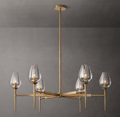 Tulip Round Chandelier 42"