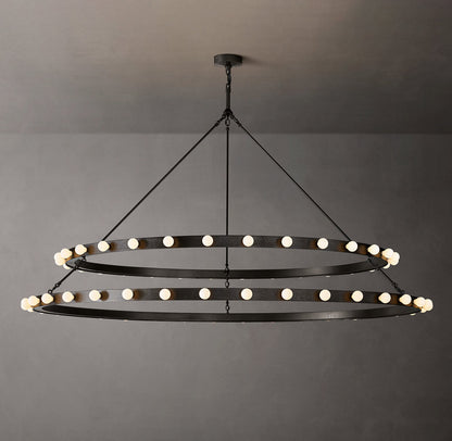 Vitoria Round Two Tiered Chandelier 72"