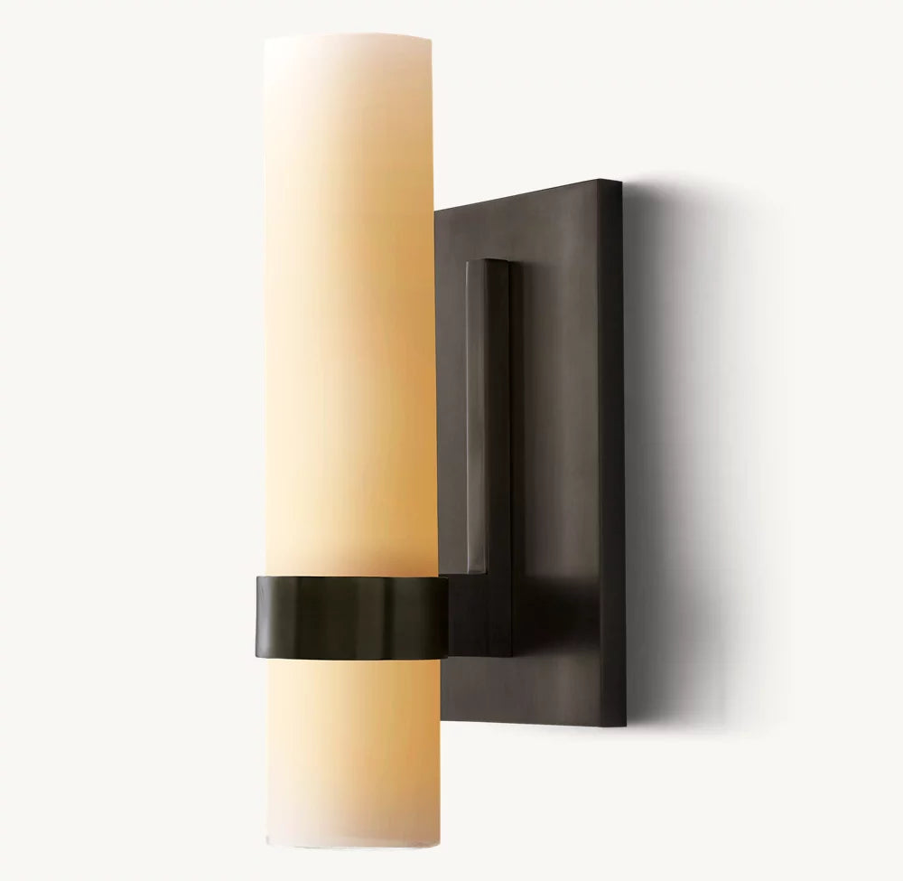 Ravelle Milk Glass Sconce