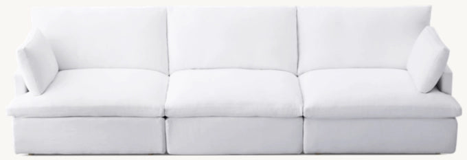 Cloud Modular Track Arm 3-Piece Sofa