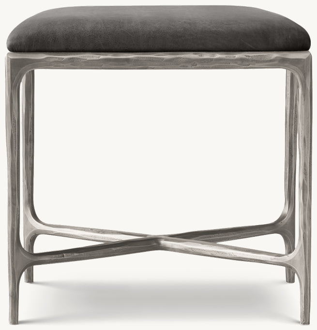 Thaddeus Leather Stool