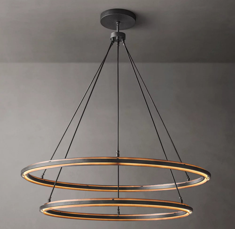 Peralta Two-Tier Round Chandelier 60"