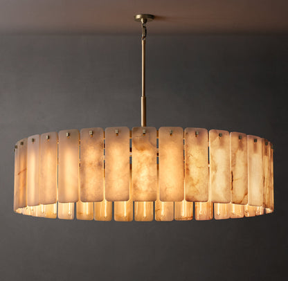 Calamette Onyx Round Chandelier 60"