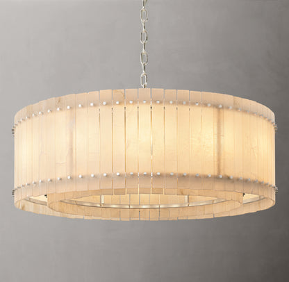 San Marco Alabaster Round Chandelier 48"